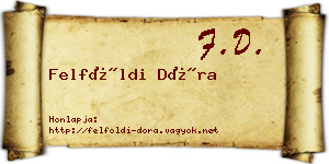 Felföldi Dóra névjegykártya